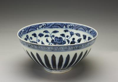 图片[2]-Bowl with four-seasons flowers decoration in underglaze blue, Ming dynasty, Yongle reign (1403-1424)-China Archive